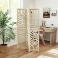 thumbnail image 2 of HOMCOM 3 Panel Room Divider, Detachable Privacy Screens, Natural Wood, 2 of 10