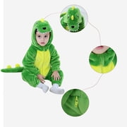 Fesfesfes Dinosaur Onesies Toddler Baby Boys Girls Plush Cute Winter Keep Warm Hooded Dinosaur Cos Jumpsuit Romper