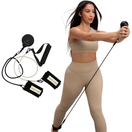 P.3 Trainer Home Gym Fitness Equipment Resistance Band with Ankle Strap & Weight System