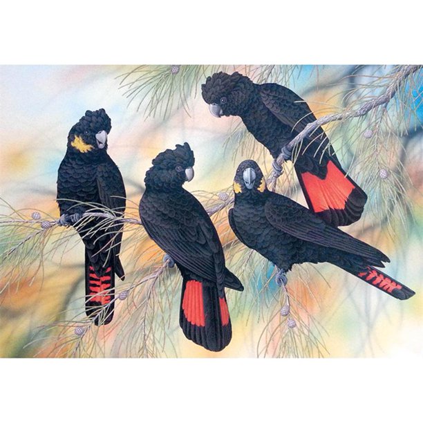 Cuadros Decorativos 5D bricolaje taladro completo diamante pintura pájaro animal punto de cruz bordado (3) Tmvgtek embutido en tela