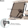 thumbnail image 5 of 10L0L Golf Cart Windshield for Club Car DS 1982-2000, 4MM Tinted Folding Down Windscreen, 5 of 6
