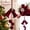A007- Burgundy Velvet Bow, variant on Velvet Bow Christmas Tree Topper with Pinecone and Hanging Bells, Festive Rustic Christmas Decor for Living Room Decorations and Holiday Party Decor, Elegant Christmas Gift for