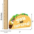 thumbnail image 6 of Big Dot of Happiness Taco 'Bout Fun - Shaped Fill-in Invitations - Fiesta Invitation Cards with Envelopes - Set of 12, 6 of 7