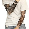 thumbnail image 5 of Janrevotw 1pcs Fashion Outdoor Sleeve Tattoo Sleeve Seamless Men'S And Women'S Flower Arm Tattoo Sleeve Sleeves Sun Protection Comfortable Tattoo Sleeves, 5 of 7