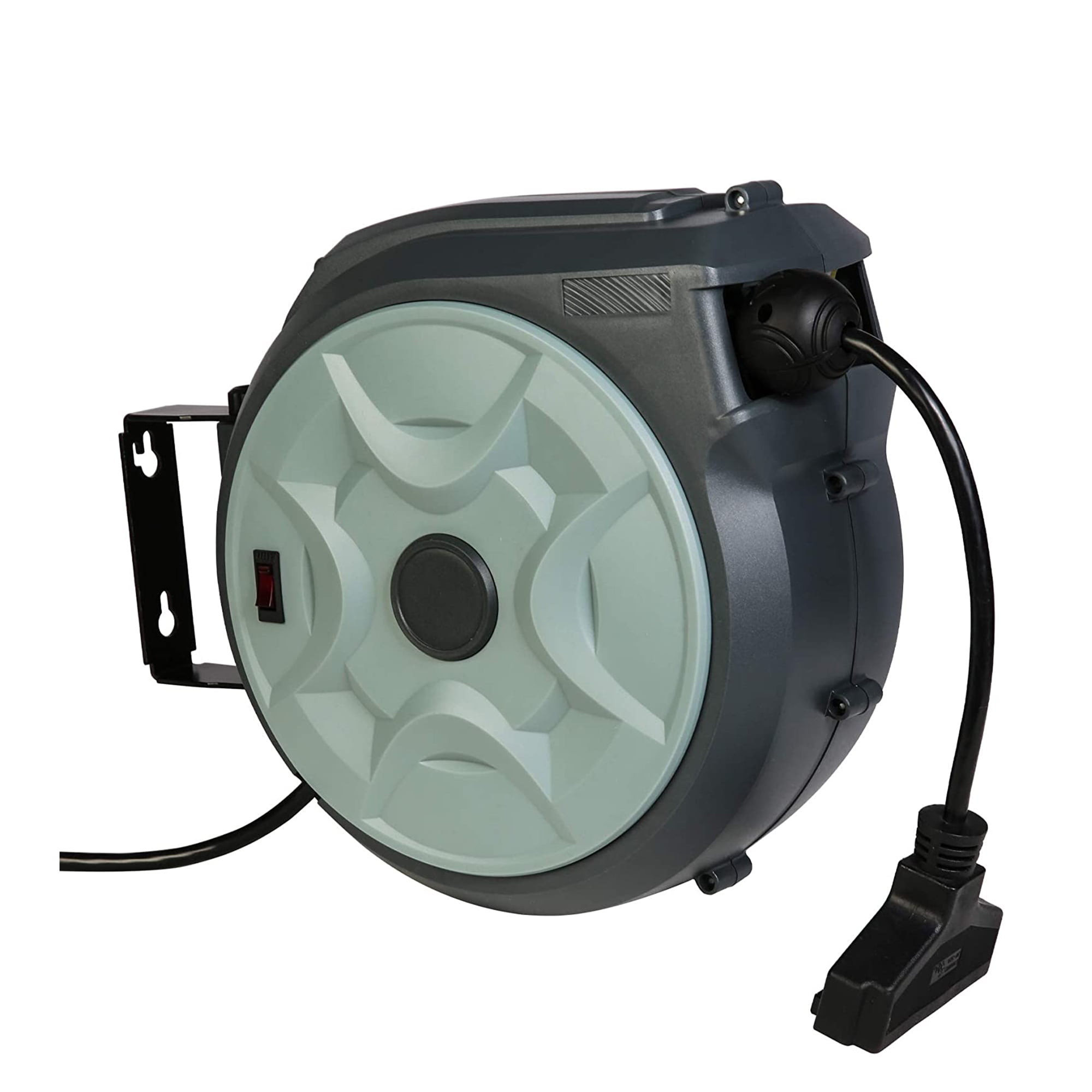 KARMAS PRODUCT 50 Feet Retractable Extension Cord Reel Ceiling Wall