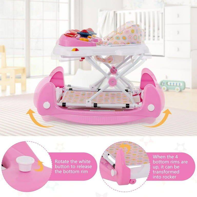 INFANS 6 in 1 Baby Walker: Chair, Bouncer, Jumper
