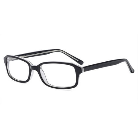 Contour Mens Prescription Glasses, FM6014 Black/Crystal