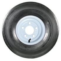 eCustomrim Trailer Tire Rim 5.70-8 570-8 5.70 x 8 8 in. Load B 5 Lug Hole Bolt Wheel White