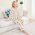 thumbnail image 3 of Monkey and Banana Cozy Soft Long Sleeves Top and Pants 2 Piece Cool Pjs Pajamas Set Sleepwear Size 3-11Y, 3 of 6