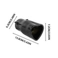 thumbnail image 3 of Car Exhaust Pipe Muffler Tailpipe for Car Modification, Custom Stainless Steel Exhaust Muffler for Enhanced Sound and Performance, Universal Fit, 3 of 6