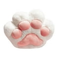 thumbnail image 1 of Cojín con forma de pata de gato, manta y almohada. Juego de almohadas versátil, ideal como regalo de cumpleaños o para el sofá. Blanco, 1 of 9