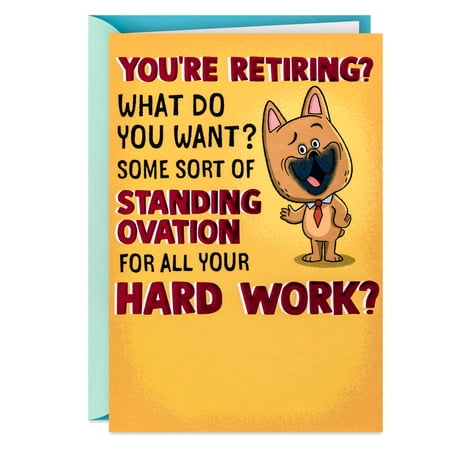 Hallmark Pop-Up Retirement Card (Standing Ovation)
