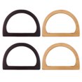 thumbnail image 1 of Reemplazo Del Mango De Madera Para El Marco De La Manija Del Bolso Del Bolso De Bricolaje 4 Piezas Sunnimix Mango de bolso de madera, 1 of 8