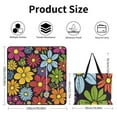 thumbnail image 2 of Red Rose Picnic Blanket Waterproof Outdoor Beach Blanket Hand-held Pad Suitable for Travel, Camping, Beach, Family Gatherings, 2 of 7