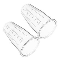 TABLZONE Replacement Blender Cups Set of 2 PC Plastic with Measurement Markings for Smoothie Maker