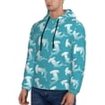 thumbnail image 2 of Hoodies for Men - Blue Hammerhead Shark Long Sleeve Comfrt Men'S Fashion Hoodies & Sweatshirts, Sweatshirts for Men Hoodies Pullover Clothing Clothes with Pouch, 2 of 7