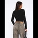thumbnail image 4 of Suéter Corto de Punto con Botones y Larga Y2K para Mujer, Abierto Al Frente, Cárdigan de Punto, Cuello en V, Otoño Negro L, 4 of 7