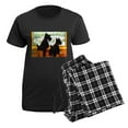 thumbnail image 5 of CafePress - A Scotty Dog Christmas Women's Dark Pajamas - Women's Short Sleeve Print T-Shirt and Pants Dark Cotton Pajama Set, 5 of 7