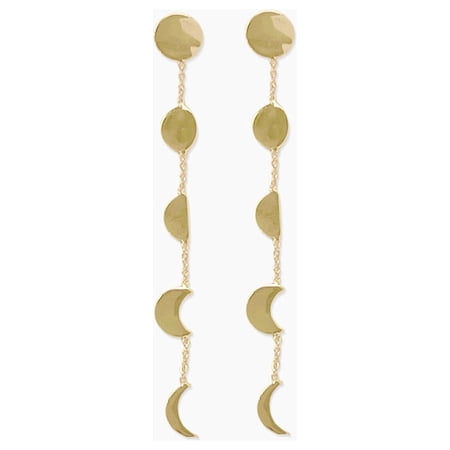 Sanctuary Project by sanctuaire Moon Phases Chain Earrings Gold
