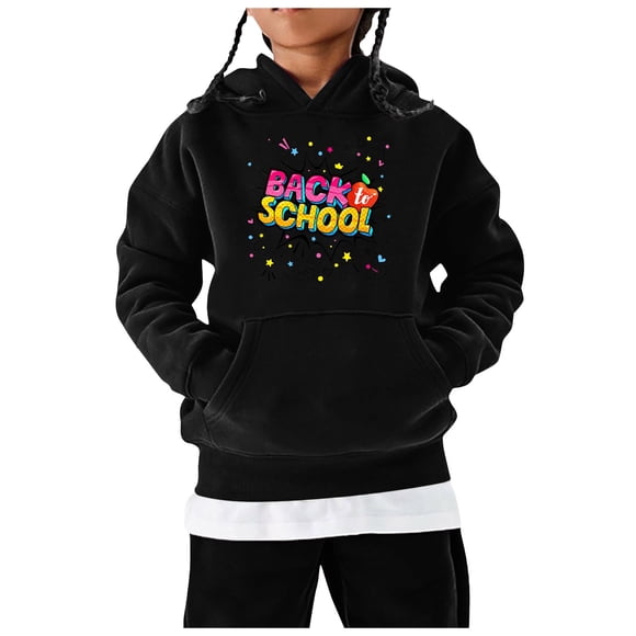 HJKIEUXL Crop Sweatshirts for Women Trendy Long Sleeve Sweatshirt Men Pack Children's Winter Fashion Festival Printed Solid Color Hoodless Long Sleeved Hoodie Casual And
