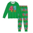 thumbnail image 4 of JAJAHO Boys Girls 2 Piece Outfits 41 Shirts Pants Set Ice Print Long Sleeve Soft Top Boy Girl Home Clothes Leisure Outfit, 4 of 4