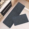 thumbnail image 1 of Tapis d'Évier avant, Ensemble de 2 Tapis de Cuisine Antidérapants, Design Rainuré, Entrée Absorbante, 1 of 4