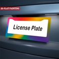 thumbnail image 5 of 2Packs License Plate Frames with Rainbow Gradient Pattern Includes Screws & Caps Full Accessories Included Size 6.3x12.2inch(16x31cm), 5 of 8