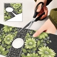 thumbnail image 6 of Yayeee Faucet Mat for Kitchen Sink 30" Diatomite Long Splash Guard Pad, Green Flowers, 2 Pack, 6 of 7