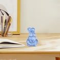 thumbnail image 4 of Luxcidy Bunny Decor Easter Rabbit Decor Easter Decoration Amethyst Crystals Figurines, Crystal Mini Rabbit Figurine, for Feng Shui Home Office Garden Decoration, 1.5in (Blue), 4 of 6