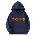 thumbnail image 4 of Nmnitkp Girls Sweatshirt High-Quality Fabric Halloween Print Boys Sweatshirts Pullover Hoodie Kids Long Sleeve Sweatshirts Navy,7 Years, 4 of 4