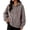 Khaki, variant on yillto Womens Coat Hooded Casual Sweatshirt Lightweight Zip up Fall Loose Drawstring Jackets with Pockets