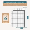 thumbnail image 4 of Kitchen Towels Set - Pack of 6 Cotton Dish Towels for Drying Dishes, 18”x 28”, Kitchen Hand Towels, Quick Drying Kitchen Towel Set - Grey, 4 of 9