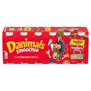 Danimals Smoothie Strawberry Explosion and Banana Split Dairy Drink, 3.1 OZ, 12 Ct