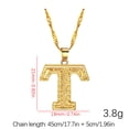 thumbnail image 4 of Xihbxyly Collar con Colgante de Cadena con 26 Letras y Nombre En Inglés para Mujer, 4 of 5