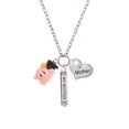 thumbnail image 2 of Delight Jewelry Resin Pink Pig Graduate Always My Mother Bar Zoe Necklace, 2 of 4