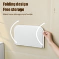 thumbnail image 5 of Foldable Floating Shelves for Wall | No Drill White Wall Shelves | Small Floating Shelf for Bathroom, Bedroom, RV, KitchenAdhesive Shelves for Phones, Watches, Personal Items | Renter Friendly, 5 of 8