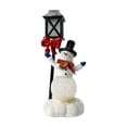 thumbnail image 4 of Figurita De Resina Iluminada De Un Muñeco De Nieve Festivo De Navidad, 4 of 4
