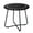Black, variant on Tcbosik 19.7" Outdoor Side Table, Weather Resistant Accent Table, Small Round End Table for Patio Yard Balcony Garden, Wood Grain Color & Black