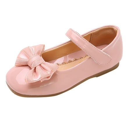 

GEZHEN Toddler Rain Boots Children S Soft Sole Princess Leather Shoes Square Toe Non Slip Soles Bowknot Girls Baby Casual Girl S Shoes Kids Boots