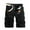 Black, variant on gakvov Cargo Pants For Men Plus Size Cargo Pants For Men Casual Pure Loose Fit Zipper Button Multi-Pocket Overalls Straight Leg Pants Outdoor Camouflage Cargo Shorts