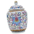 thumbnail image 4 of Porcelain Ginger Jar Ceramic Flower Vase Tea Storage Jar with Lid Display Weddings Home Floral Party Multipurpose Oriental Style Handicraft colored 320ml, 4 of 8