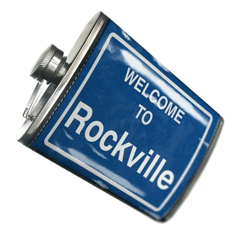

NEONBLOND Flask Sign Welcome To Rockville