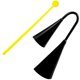 thumbnail image 3 of Metal Cowbells Durable Calling Bell Black Musical Instrument for Outdoor Class Festival (Small Size), 3 of 4