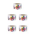 thumbnail image 2 of maskred 500 Pieces Colorful Thank Stickers Labels 5 for Birthday Party 1 Roll 1.5 Inch 5Set, 2 of 6