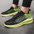 thumbnail image 3 of Men Tennis Fashion Sneakers Trendy Low Top Non Slip Mesh Walking Trainers Shoes Classic Casual Stylish Work Travel Footwear Green Size 5.5, 3 of 6