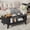 Black, variant on Fluted Coffee Table with Storage, Modern Coffee Tables, Wood Accent Center Table, Walnut