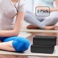 thumbnail image 2 of Paquete de 6 Bloques de Yoga, 23 X 15 X 7,6 cm Bloques de Yoga de Espuma EVA de Alta Densidad para Ejercicios, Respetuosos con el Medio y Livianos, Negro, 2 of 4