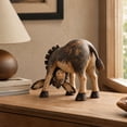 thumbnail image 6 of Vintage Style Donkey Animal Ornament, Farmhouse Donkey Figurine, Rustic Animal Statue for Home Shelf, Entryway Console, Study Desk, Cottage Decor and Animal Lover Gifts, 6 of 7