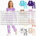 thumbnail image 4 of KPOPLK Toddler Girl Clothes 2-12Years Fall Outfits Girls 2Pcs Long Sleeve Ruffle Shirt and Loose Fit Pant Outwear,Size 11-12 Years, 4 of 6