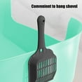 thumbnail image 4 of Your Holiday Spill Proof Cat Litter Box Open Top Large Anti Kick Out High Sided One Piece Tray Plastic Pet Supplies In Mint Green Mint Green, 4 of 6